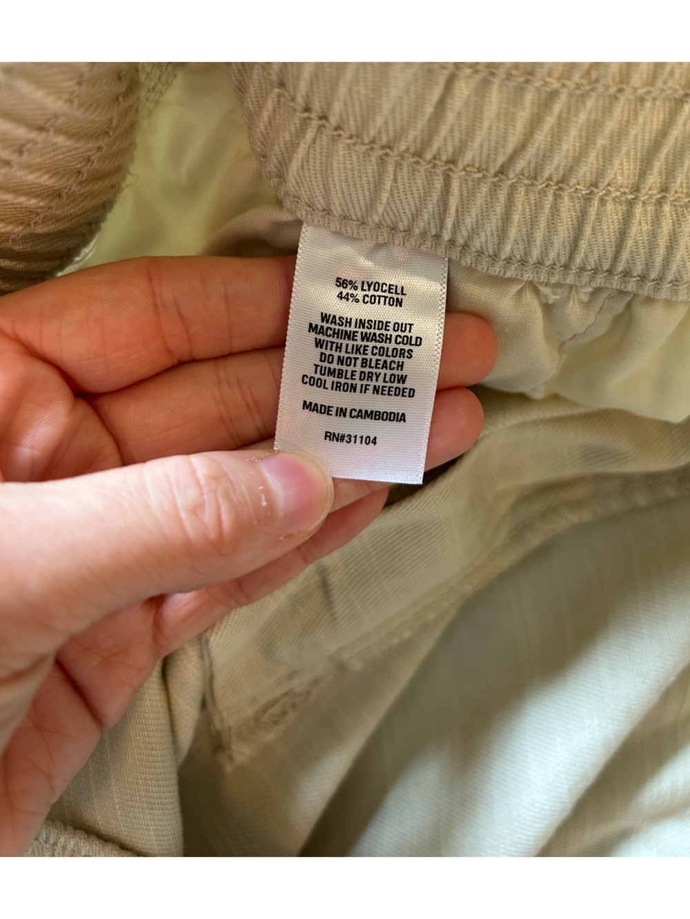 Wonderly Ivory Lyocell & Cotton Cargo Pants - Picture 8 of 9